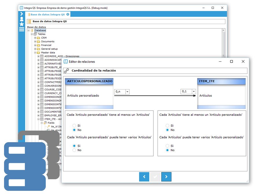 Erp a medida base de datos