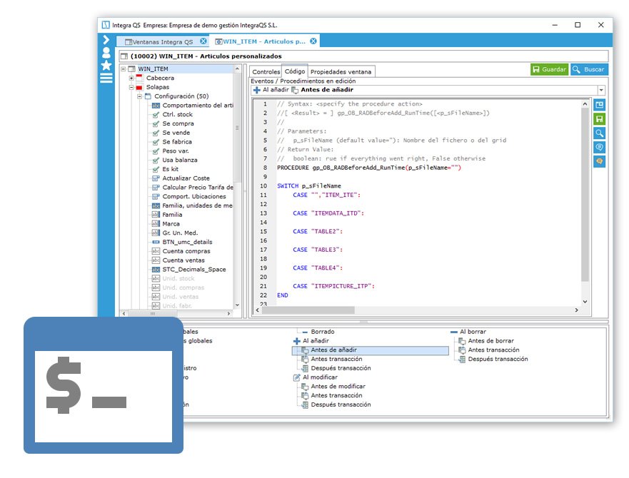 ERP IntegraQS programe a medida